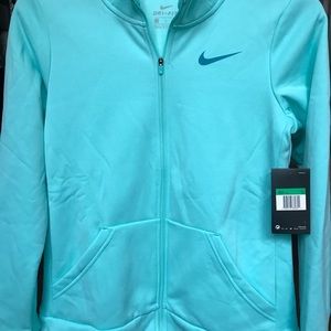 Nike Girls Dri-Fit Long Sleeve Zip Club Hoodie